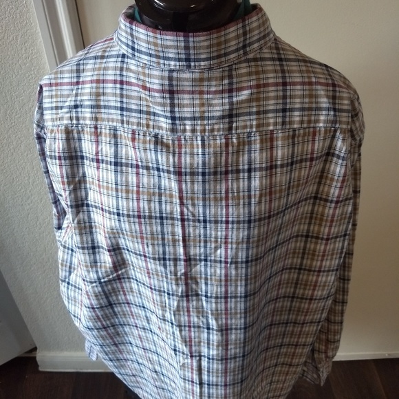 Nautica Mens Button-Down Multi-Color Check - Picture 5 of 6